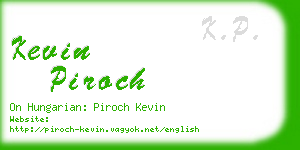 kevin piroch business card